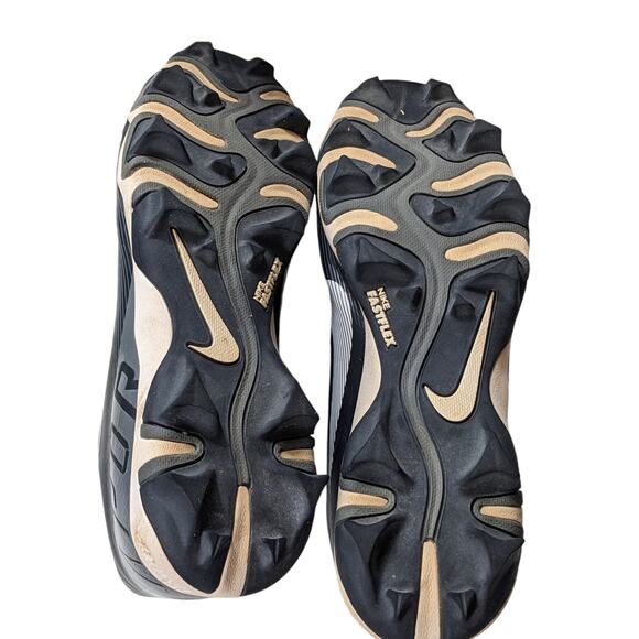 Nike Shoes Fastflex Mens Size 8.5 Black Sports Cleats Traction Turf Vapor - Picture 4 of 14